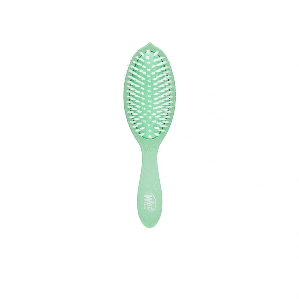 Wet Brush Go Green Tea Tree Oil Infused Treatment & Shine Brush New💚